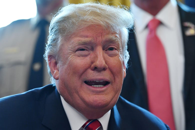 President Donald Trump speaks on border security from the Oval Office of the White House in Washington, D.C. on March 15, 2019.